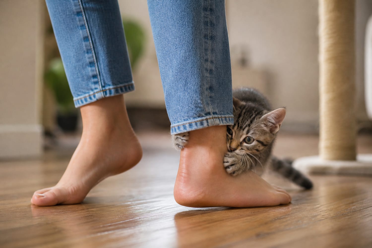 Why Your Cat Ambushes Your Ankles—and How to Redirect Play Attacks