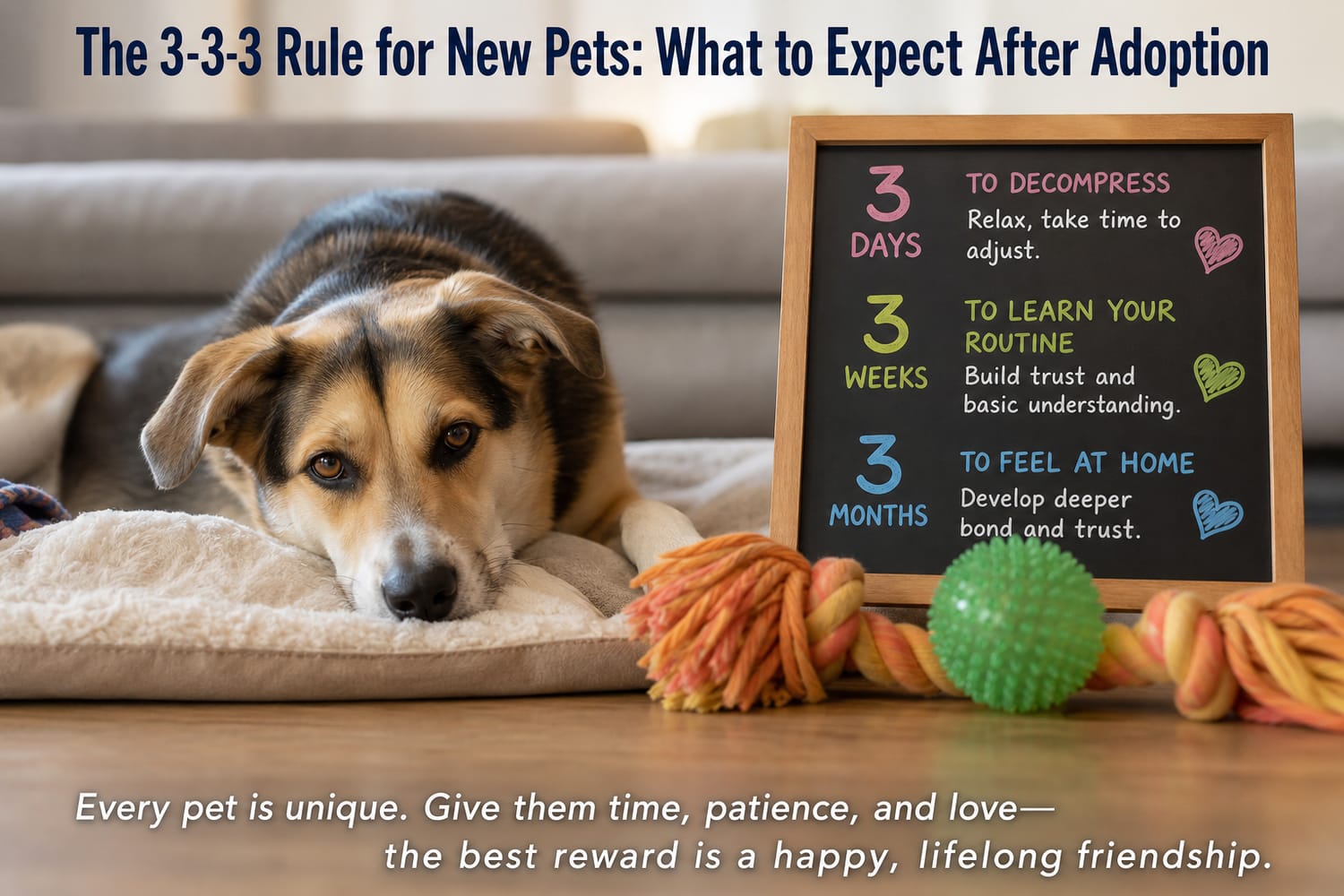 The 3-3-3 Rule for New Pets: What to Expect After Adoption